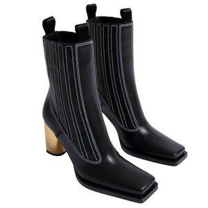 Proenza Schouler (Italy) Square Toe Block Heel Ankle Boots : US 9 EU 39